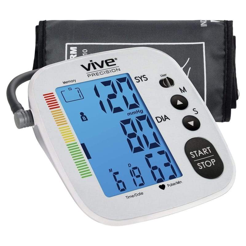 Vive Health Upper Arm Precision Blood Pressure Monitor with XL LCD Screen - Clearance - Senior.com Blood Pressure Monitors